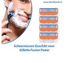 20-Set van 4-Stuks Scheermessen Geschikt voor Gillette Fusio, Verzenden, Nieuw