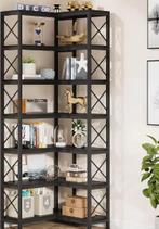 Industriële Boekenkast met 6 Planken – Hout & Metaal, Verzenden, Nieuw