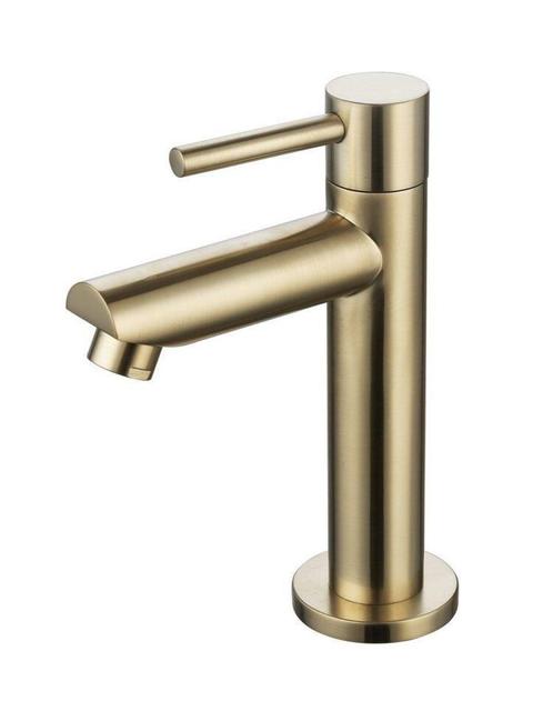 Fonteinkraan geborsteld goud, Doe-het-zelf en Verbouw, Sanitair, Kraan, Nieuw, Verzenden