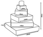 Foam blokken - stapel toren - 55x55x60cm - wit beige, Kinderen en Baby's, Speelgoed | Educatief en Creatief, Ophalen of Verzenden