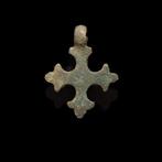 Viking periode Brons Cross pendant - 30 mm (Zonder, Antiek en Kunst