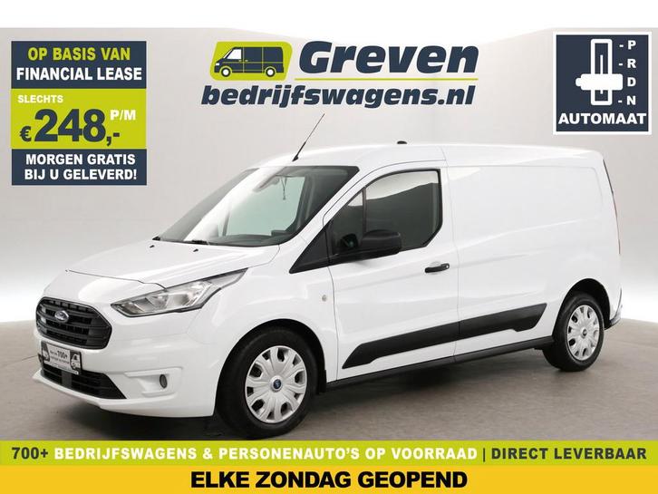 Ford Transit Connect 1.5 EcoBlue 120PK L2 | 8-Traps, Auto's, Bestelauto's, Te koop, Automaat, Financial lease, Diesel, Wit, Ford