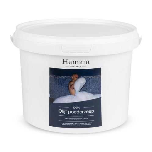 Beauty & Care 100% Olijfoliezeep poeder emmer 10 kg.  new, Sport en Fitness, Gezondheidsproducten en Wellness, Badproduct, Nieuw