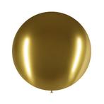 Gouden Reuze Ballon Chroom 60cm, Verzenden, Nieuw