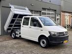 Volkswagen Transporter 2.0 TDI L2H1 DC, Auto's, Gebruikt, Euro 6, Overige carrosserieën, Wit