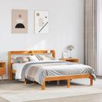 vidaXL Bedframe zonder matras massief grenenhout wasbruin, Bruin, Verzenden, Nieuw, 190 cm of minder