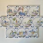 Tegel (10) - Delft, Plateelbakkerij - 1950-1970 - Polychroom, Antiek en Kunst