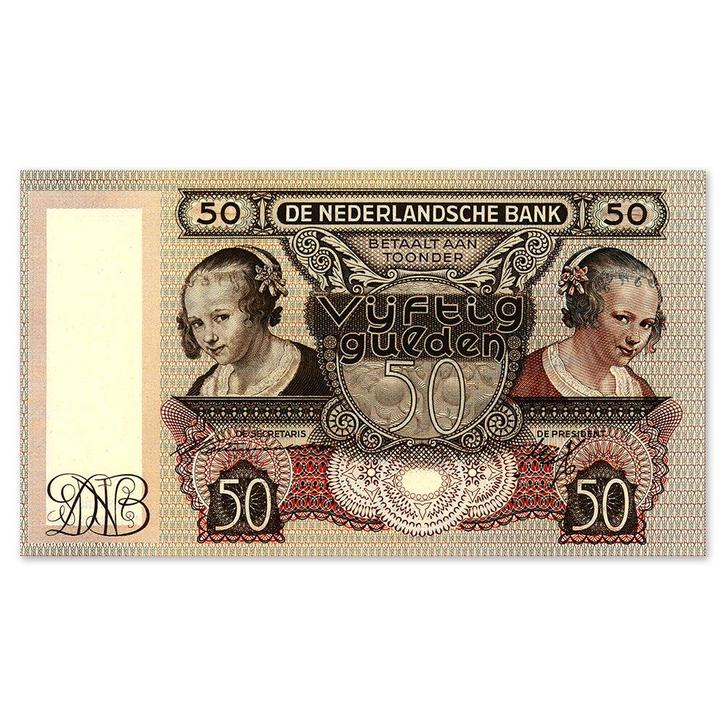 50 Gulden Oestereetster 1941 ZFr, Postzegels en Munten, Bankbiljetten | Nederland, Verzenden