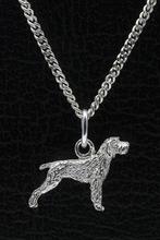 Zilveren Griffon korthals ketting hanger - klein, Verzenden, Nieuw