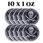 Niue. 10 x 2022 1oz $2 NZD Niue Calico Jack - Jolly Roger