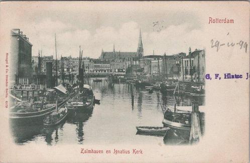 ROTTERDAM - Zalmhaven en Ignatius Kerk, Verzamelen, Ansichtkaarten | Nederland, Verzenden