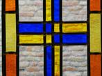 Art Deco Glas-in-loodraam - Handvervaardigd - 1920-1930 -