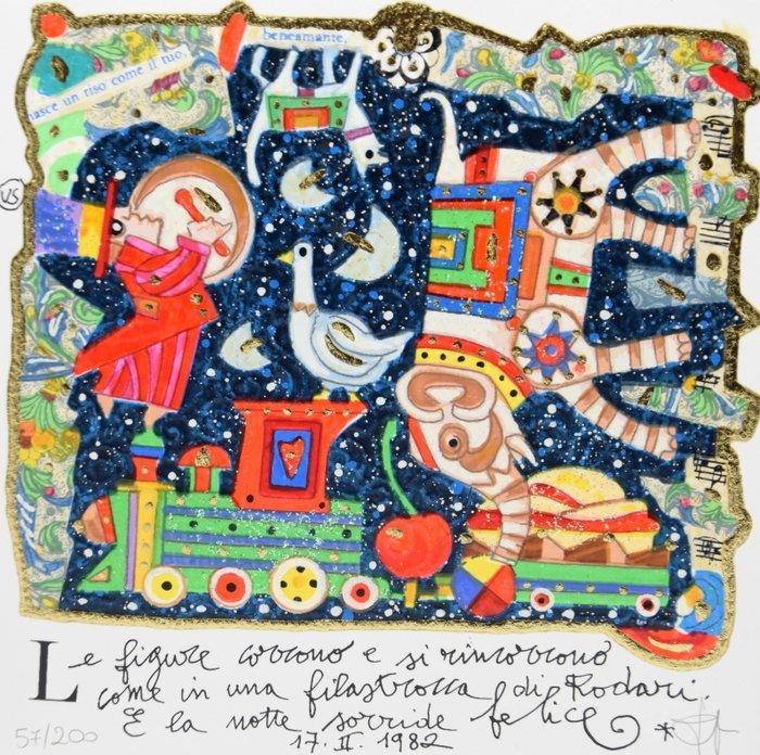 Francesco Musante (1950) - Le figure corrono, Antiek en Kunst, Antiek | Overige Antiek