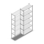 Deels gebruikte legbordstelling MD 2700x1000x400 mm (hxbxd)