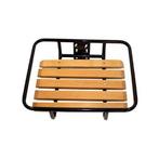 Benson Stalen fietsvoordrager - Houten steun - 24-28 inch..., Fietsen en Brommers, Fietsaccessoires | Overige Fietsaccessoires