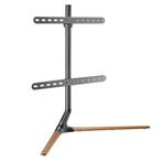 TV standaard Ystad 76,5x97x35 cm zwart en houtkleurig tot 70, Huis en Inrichting, Kasten | Televisiemeubels, Verzenden, Nieuw