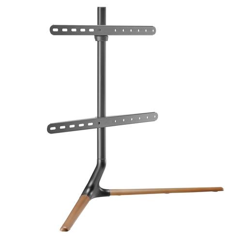 TV standaard Ystad 76,5x97x35 cm zwart en houtkleurig tot 70, Huis en Inrichting, Kasten | Televisiemeubels, Verzenden