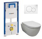 Set Geberit UP320 Duofix + Easyflush 48 Ruimtebesparend toil, Huis en Inrichting, Nieuw