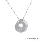 925 Zilveren Circle Spiral Hanger, Sieraden, Tassen en Uiterlijk, Kettinghangers, Verzenden, Nieuw, Zilver