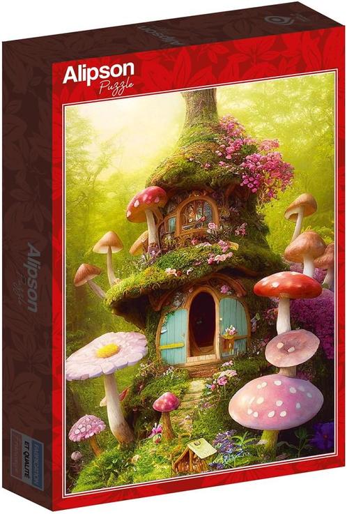 Mushroom House Puzzel (1000 stukjes) | Alipson Puzzle -, Hobby en Vrije tijd, Denksport en Puzzels, Nieuw, Verzenden