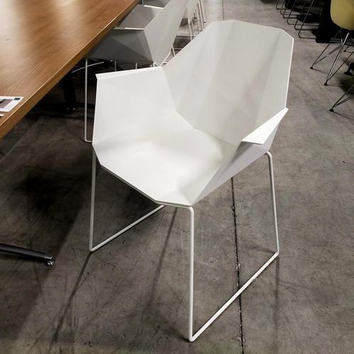 Brother and Sons Alumni Sledge design stoelen - wit metaal (, Huis en Inrichting, Stoelen, Ophalen of Verzenden