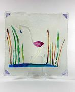 Tafelmiddenstuk - Murano glas gebogen met meerkleurige warme