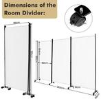 2dekans | Inwendig Kamerscherm met 3 Uitneembare Vouwpanelen, Huis en Inrichting, Woonaccessoires | Kamerschermen, Ophalen of Verzenden