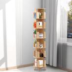 Draaibare Boekenkast – 6 Niveaus, Houten Rek met Ruime Opsla, Huis en Inrichting, Verzenden, Nieuw