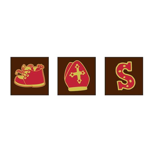 Callebaut Chocoladedecoratie Sinterklaas Ass. 252 stuks**, Hobby en Vrije tijd, Taarten en Cupcakes maken, Nieuw, Verzenden