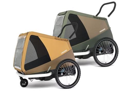 Croozer Hondenfietskar, Fietsen en Brommers, Fietsaccessoires | Aanhangers en Karren, Vering, Opvouwbaar, 20 tot 40 kg, Nieuw