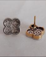 Cocktail oorbellen - 18 karaat Geel goud, Witgoud - 1.00ct.