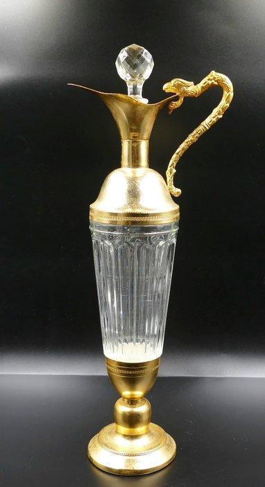 Kan - Zinklegering, Glas, Antiek en Kunst, Curiosa en Brocante