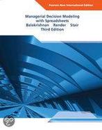 Managerial Decision Modeling with Spreadsheets 9781292024196, Boeken, Studieboeken en Cursussen, Verzenden, Zo goed als nieuw