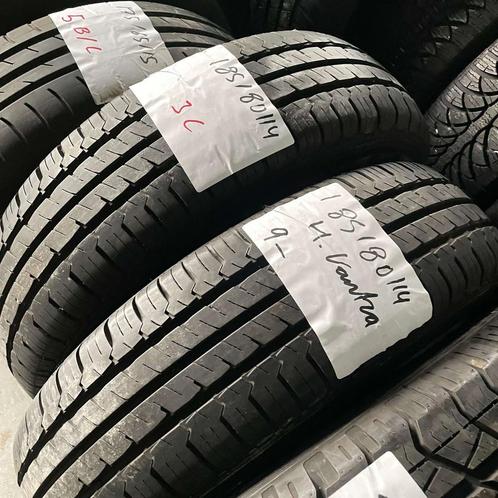 2 x Hankook Vantra 185-80-14 C Zomerbanden 9mm, Auto-onderdelen, Banden en Velgen, 14 inch, Zomerbanden, 185 mm, Bestelwagen, Gebruikt