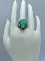 Vintage Indiase ring .900 - Zilver, Turkoois - India - 20e, Antiek en Kunst