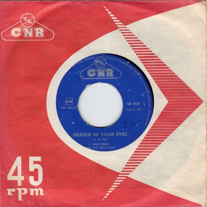 Jack Dens and the Swallows - Heaven in your eyes + Carel..., Cd's en Dvd's, Vinyl Singles