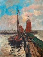 Ben Viegers (1886-1947) - Volendam Harbour Scene