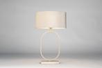 Rietveld Tafellampen - Creme, Beige, Zand - Stof, Metaal, Huis en Inrichting, Lampen | Tafellampen, Verzenden, Nieuw