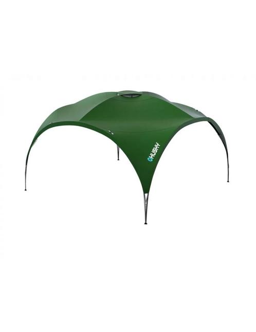 Husky partytent Broof XL Shelter 456 x 456 x 245 - Groen, Caravans en Kamperen, Tenten, Nieuw, Verzenden
