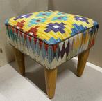Kelim poef - handgeweven - ongebruikt - wol - kleurrijk, Nieuw