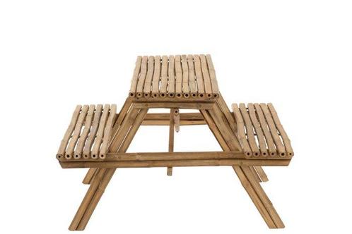 Tafel - Bamboe - Picknicktafel, Antiek en Kunst, Curiosa en Brocante