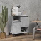 vidaXL Dressoir 60x35x70 cm bewerkt hout betongrijs, Huis en Inrichting, Kasten | Dressoirs, Verzenden, Nieuw, 50 tot 100 cm, 25 tot 50 cm
