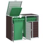 Containerberging voor 2 containers 144x81x113 cm staal bruin, Huis en Inrichting, Overige Huis en Inrichting, Verzenden, Nieuw