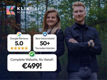 Website Vanaf €499 | Binnen 1 Week Online | 5,0 op Google! beschikbaar voor biedingen
