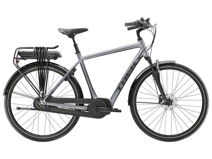 Trek District+ 2 2024 - 500 Wh - Grijs - Elektrische fiets, Fietsen en Brommers, Elektrische fietsen, Verzenden