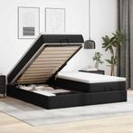 vidaXL Ottoman bed met matrassen 200x200cm kunstleer zwart, Huis en Inrichting, Slaapkamer | Bedden, Overige materialen, Verzenden