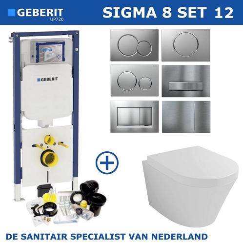 Geberit Sigma 8 (UP720) Toiletset set12 Wiesbaden Vesta 52cm, Doe-het-zelf en Verbouw, Sanitair, Overige typen, Nieuw, Ophalen of Verzenden
