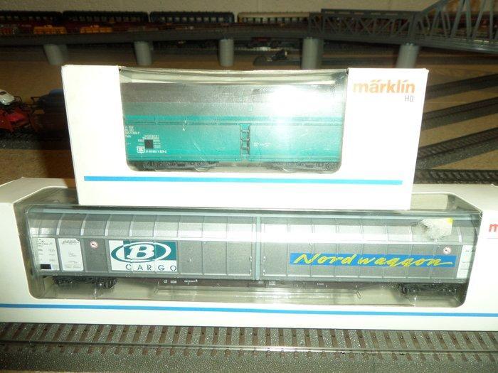 Märklin H0 - 48032 - Modeltrein goederenwagon (2) - Epoque V, Hobby en Vrije tijd, Modeltreinen | H0