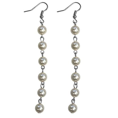 Fako Bijoux® - Parel Oorbellen - String Of Pearls - 8mm -, Sieraden, Tassen en Uiterlijk, Oorbellen, Verzenden