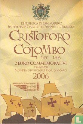 San Marino 2 euro 2006 (folder) 500th anniversary of the..., Postzegels en Munten, Munten | Europa | Euromunten, Losse munt, 2 euro